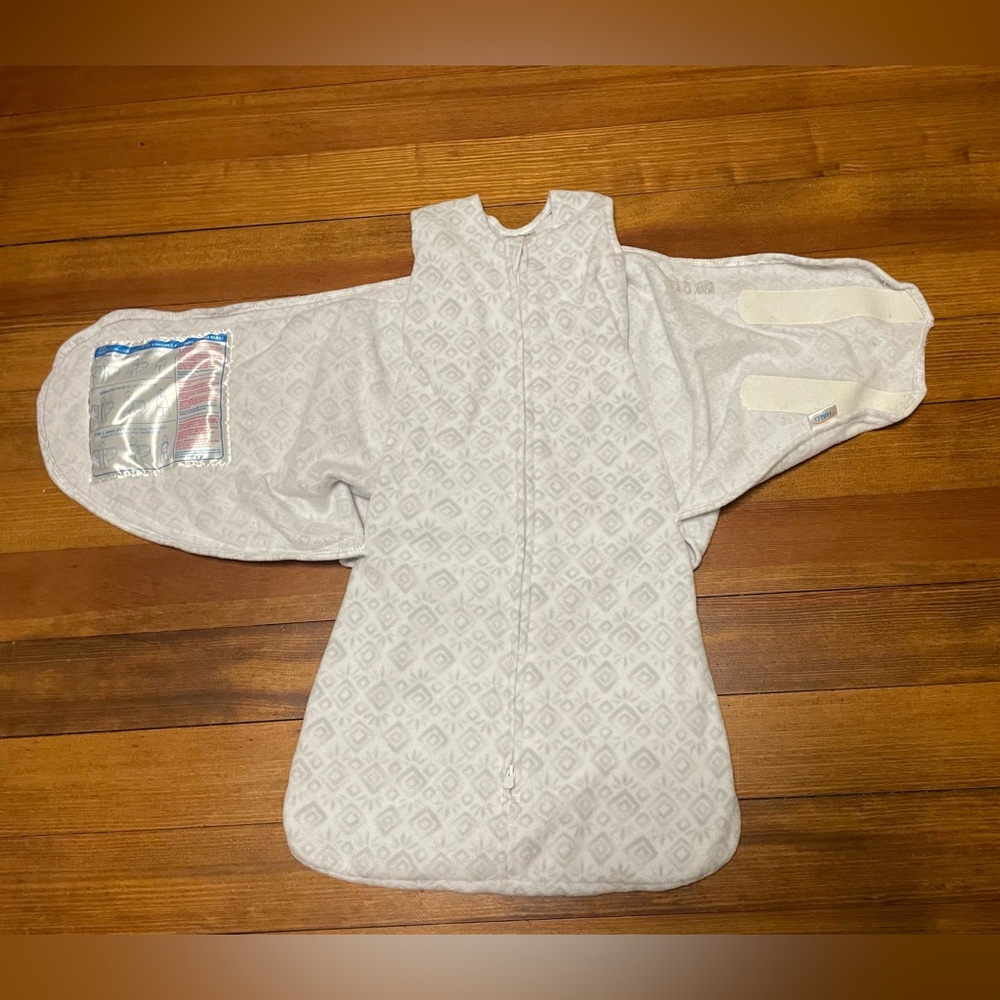 Halo Gray Fleece SleepSack Swaddles Size Small 3-6 Months - Picture 3 of 16